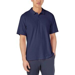 NEW Performance Men's S Polo Shirt Kirkland Signature Moisture-Wicking Blue